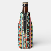 Abstract multicolor-patroon flesjeskoeler (Fles Achterkant)