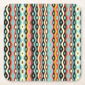 Abstract multicolor-patroon kartonnen onderzetters (Voorkant)