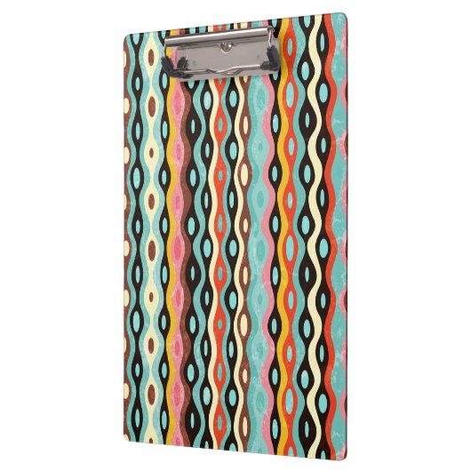 Abstract multicolor-patroon klembord (Links)