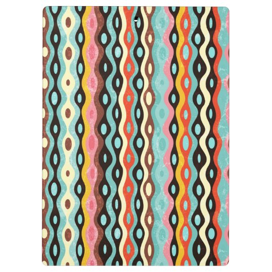 Abstract multicolor-patroon klembord (Achterkant)