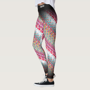 Abstract MultiColor-patroon Leggings