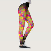 Abstract MultiColor-patroon Leggings (Rechts)