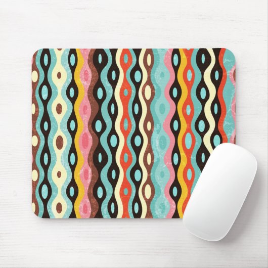 Abstract multicolor-patroon muismat (Met muis)