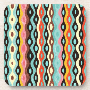 Abstract multicolor-patroon onderzetter