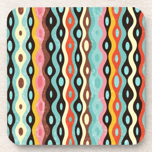 Abstract multicolor-patroon onderzetter (Voorkant)
