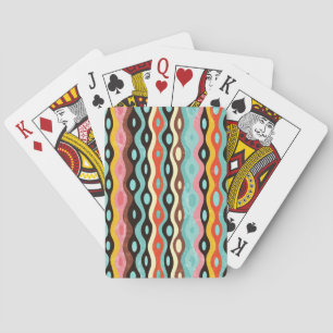 Abstract multicolor-patroon pokerkaarten