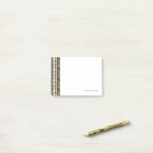 Abstract multicolor-patroon post-it® notes (Op bureau)