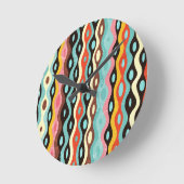 Abstract multicolor-patroon ronde klok (Hoek)