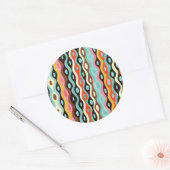 Abstract multicolor-patroon ronde sticker (Envelop)