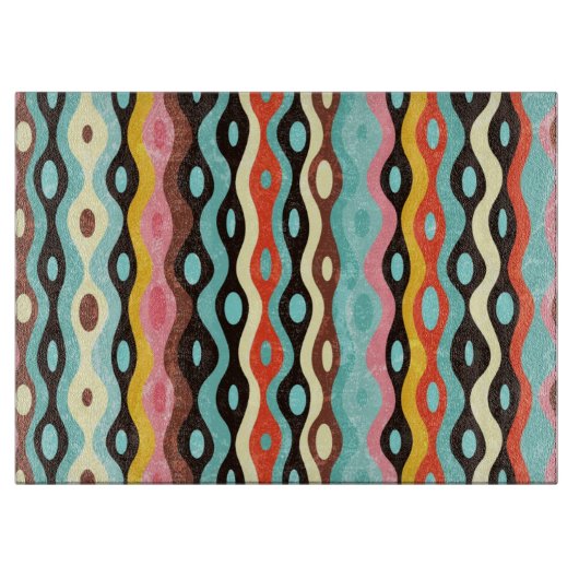 Abstract multicolor-patroon snijplank (Voorkant)