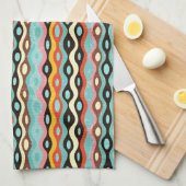 Abstract multicolor-patroon theedoek (Quarter Fold)