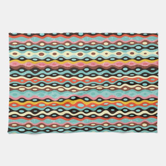 Abstract multicolor-patroon theedoek (Horizontaal)