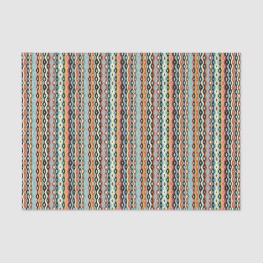 Abstract multicolor-patroon tissuepapier (Voorkant)