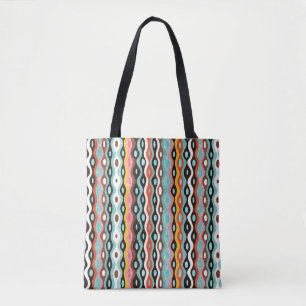 Abstract multicolor-patroon tote bag
