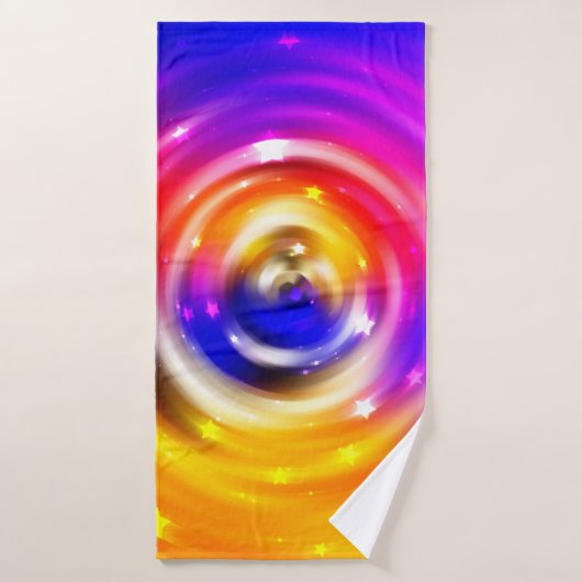 abstract multicolored background. brilliant circle badhanddoek (Badhanddoek)