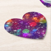 Abstract Multicolored Bokeh  Kartonnen Onderzetters (Gekanteld)