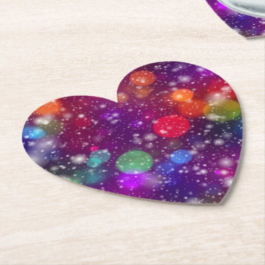 Abstract Multicolored Bokeh  Kartonnen Onderzetters (Gekanteld)