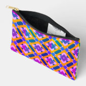Abstract multicolored Patroon met diamanten Etui (Open)