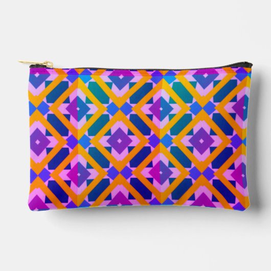 Abstract multicolored Patroon met diamanten Etui (Voorkant)