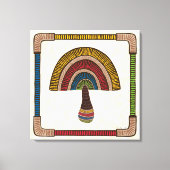 Abstract Mushroom Canvas Afdruk (Voorkant)