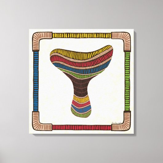 Abstract Mushroom Canvas Afdruk (Voorkant)