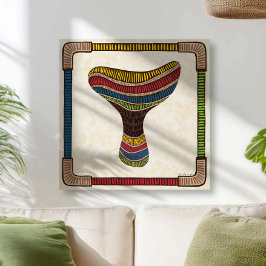 Abstract Mushroom Canvas Afdruk