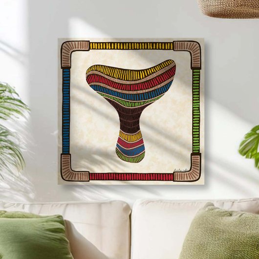 Abstract Mushroom Canvas Afdruk