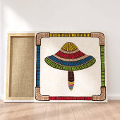 Abstract Mushroom Canvas Afdruk
