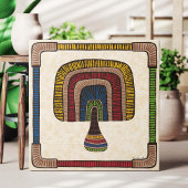 Abstract Mushroom Canvas Afdruk