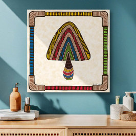 Abstract Mushroom Canvas Afdruk