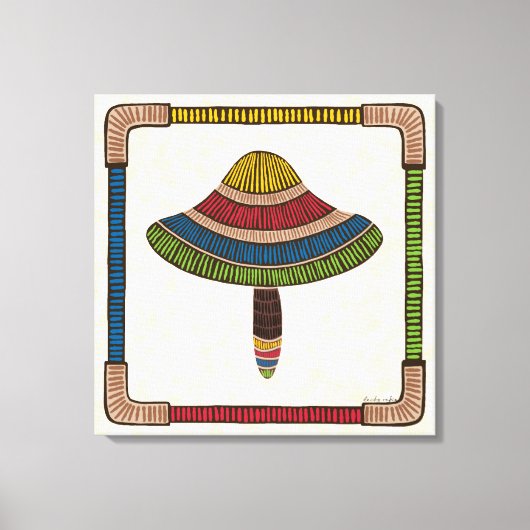 Abstract Mushroom Canvas Afdruk (Voorkant)