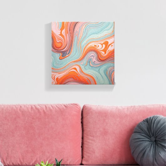 Abstract muurschildersdoek canvas afdruk (Insitu (Woonkamer))