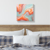 Abstract muurschildersdoek canvas afdruk (Insitu (Slaapkamer))
