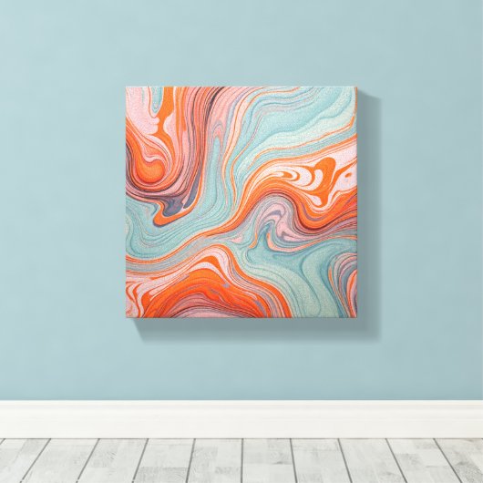Abstract muurschildersdoek canvas afdruk (Insitu (Houten vloer))