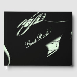 Abstract Muziek Gastboek Mint Gastenboek