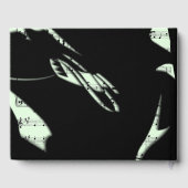 Abstract Muziek Guestbook Mint Gastenboek (Achterkant)