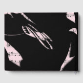 Abstract Muziek Guestbook Roze Gastenboek (Achterkant)