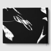 Abstract muziekgastboek gastenboek (Achterkant)