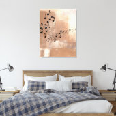 Abstract Muzieknoten Verrekend Canvas Afdruk (Insitu (Slaapkamer))