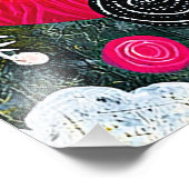Abstract Muzikaal Ontwerp Foto Afdruk (Hoek)