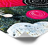 Abstract Muzikaal Ontwerp Poster (Hoek)