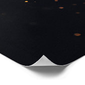 Abstract Muzikaal Universum Spiraal Poster (Hoek)