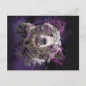 Abstract Mystical Bear_ Aankondigingskaart (Voorkant)