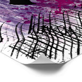 Abstract Mystical Purple Brush Strokes Wall Art    Poster (Hoek)