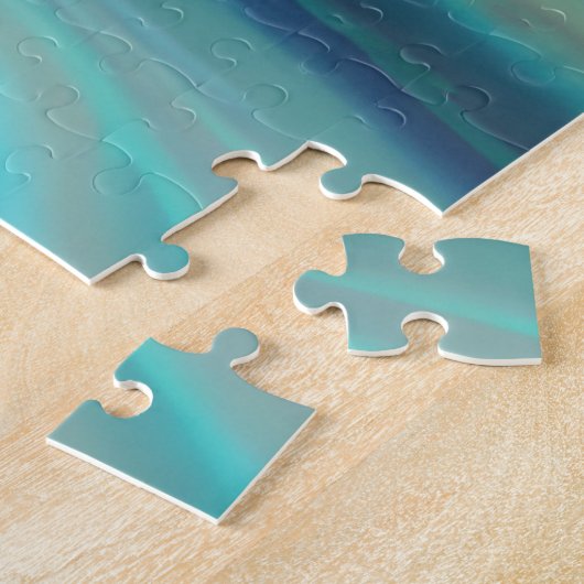 Abstract mystisch Paars en Turquoise Universe Legpuzzel (Zijkant)