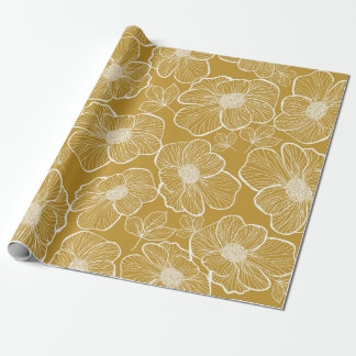 Abstract naadloos bloempatroon. Bloemkwekerij Cadeaupapier