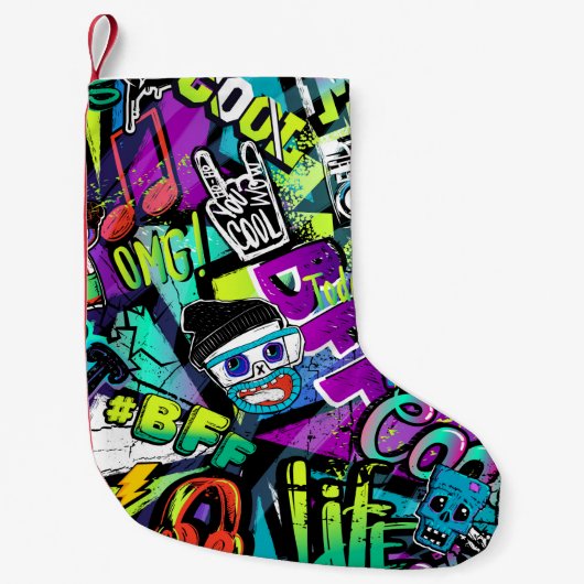 Abstract naadloos cartoon patroon. Herhaald met m Kleine Kerstsok (Voorkant)