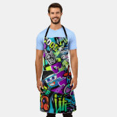 Abstract naadloos cartoon patroon. Herhaald met m Schort (Gedragen)