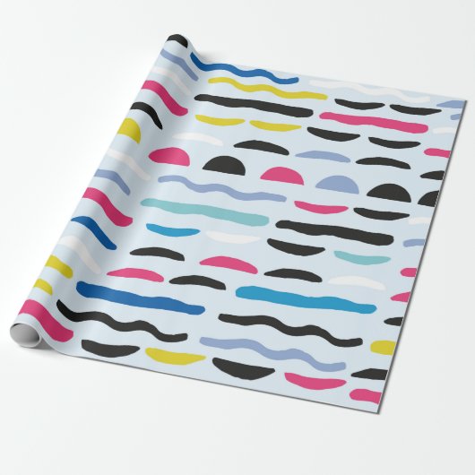 Abstract, naadloos decoratief patroon cadeaupapier (Uitgerold)