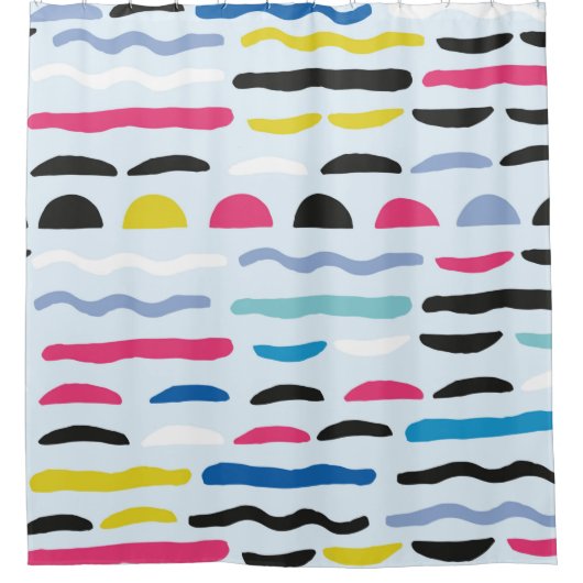 Abstract, naadloos decoratief patroon douchegordijn (Voorkant)